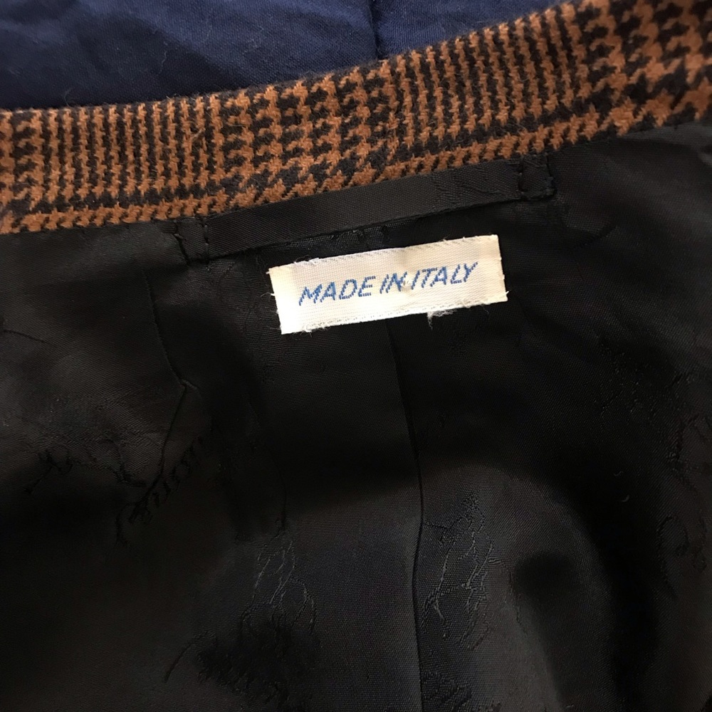 VTG BRIONI for Neiman Marcus luxury houndstooth sport coat - Picture 13 of 16